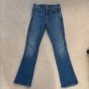 MOTHER mid rise smokin double sneak jeans
